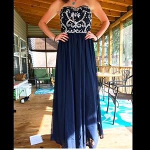 Formal prom dress. Midnight blue.